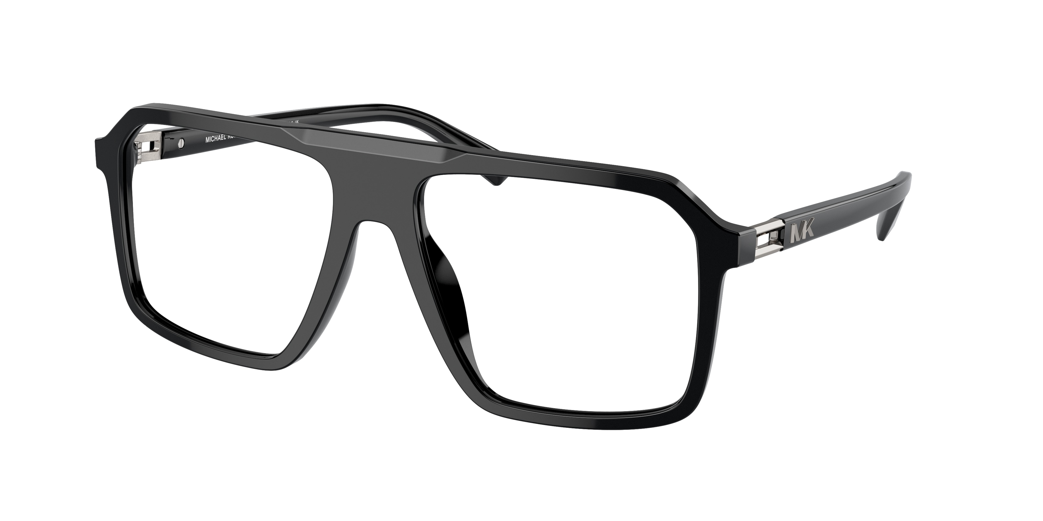 Michael Kors Herren MK4123U Montreux 3005 Optische Fassungen Acetat Schwarz Transparent Quadratisch Normal-image